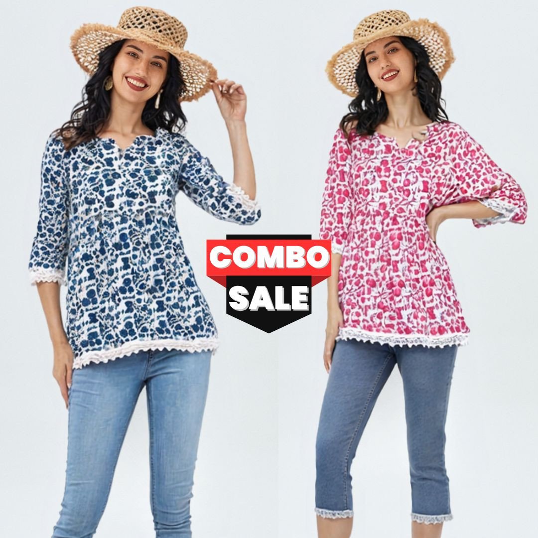 Stylish Women's Combo: 2 Tops & Tunic for All Events